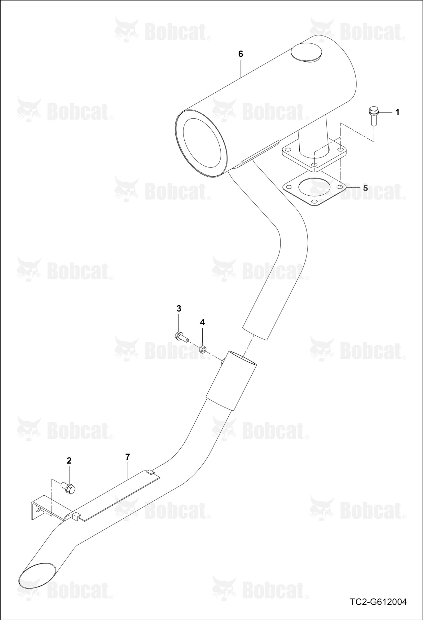 Engine Attaching Parts (Exhaust)