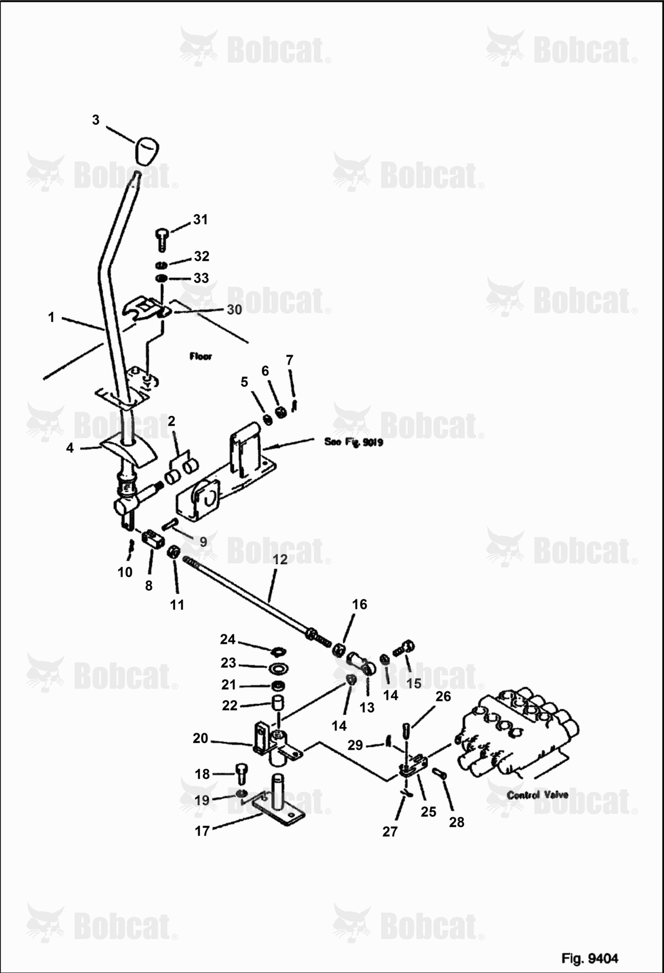 Boom Swing Control Lever