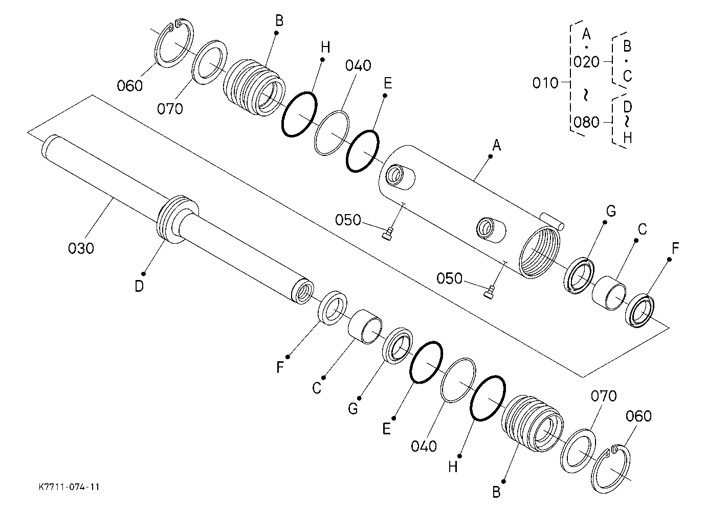 Steering Cylinder [Component Parts]