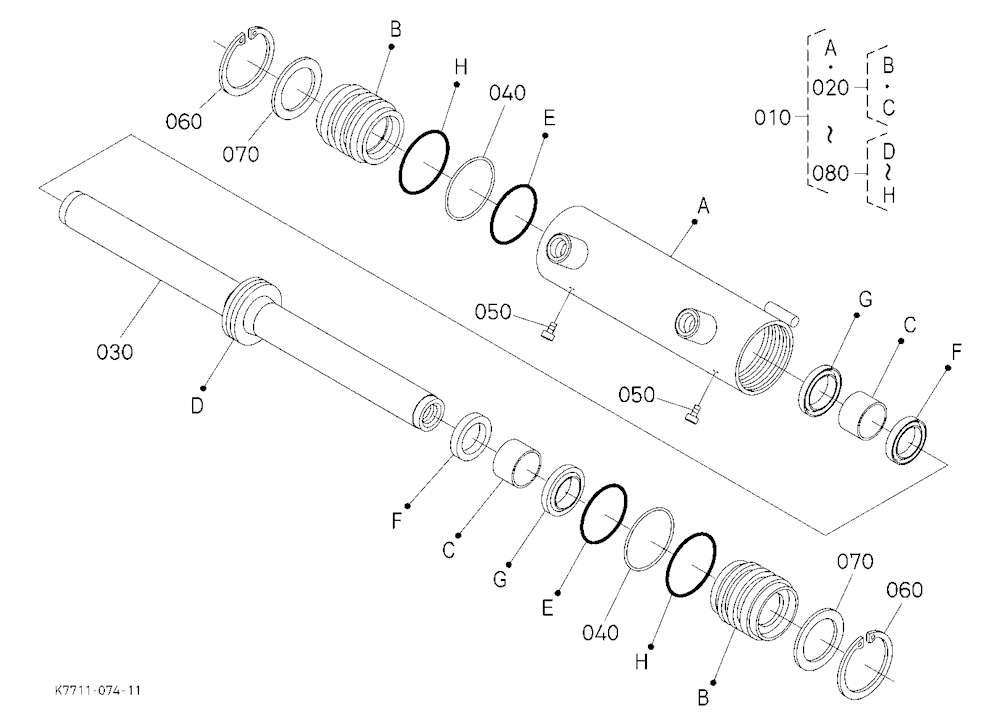 Steering Cylinder [Component Parts]