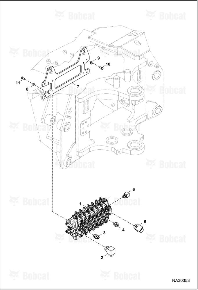 Backhoe Control Valve Manual (Fittings & Plate Mount)