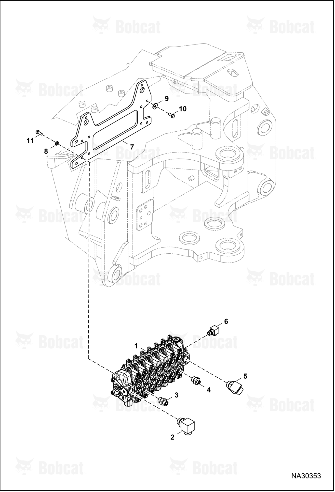 Backhoe Control Valve Manual (Fittings & Plate Mount)