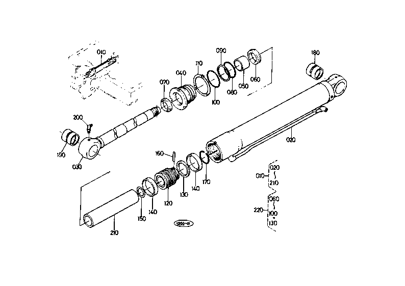 Swing Cylinder and Component Parts