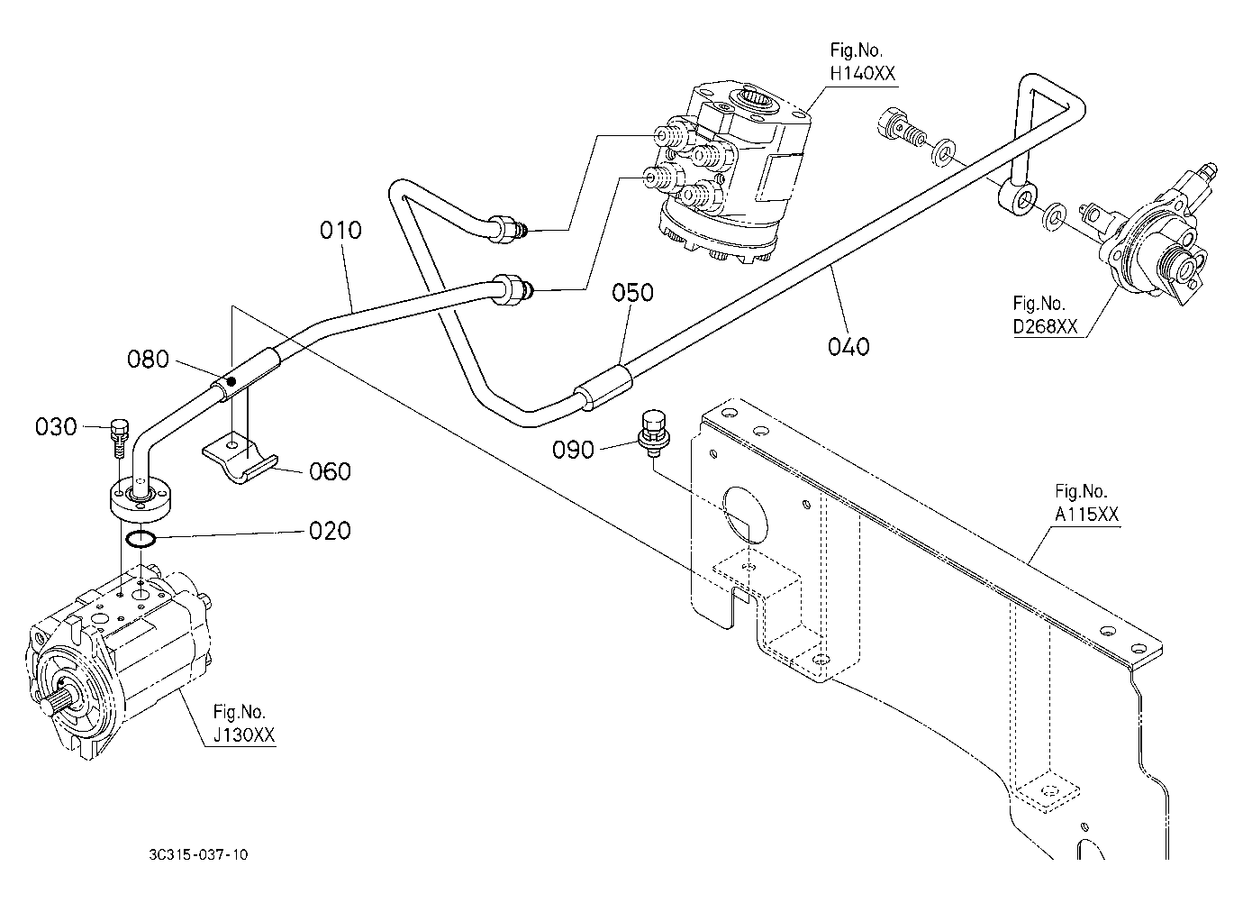 Hydraulic Oil Line (Steering/Pto)