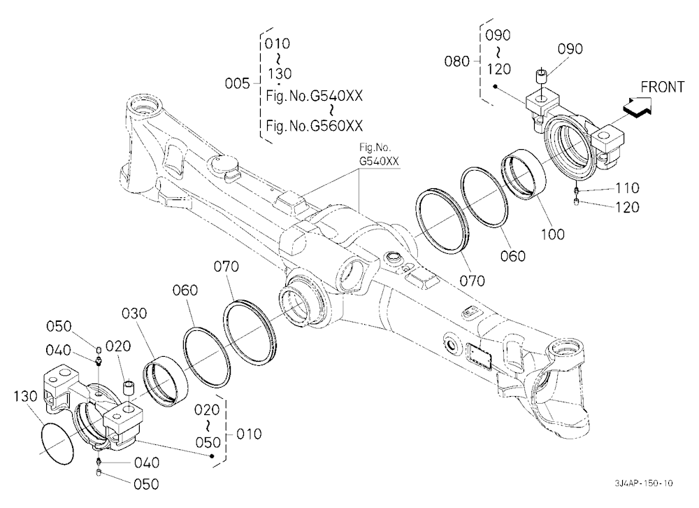 Front Axle (Bracket) [Component Parts] [Front Rigi