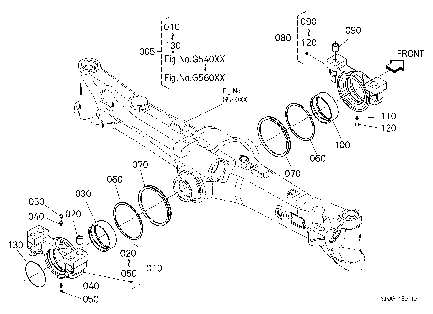 Front Axle (Bracket) [Component Parts] [Front Rigi