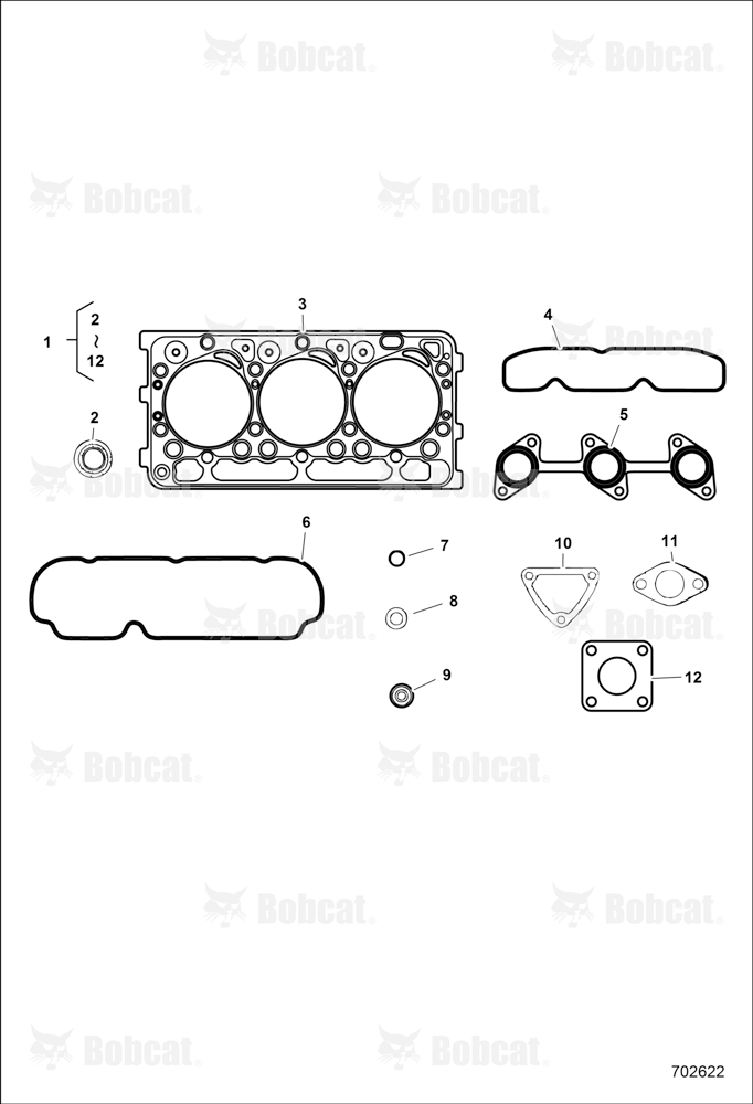 ENGINE, Upper Gasket Kit