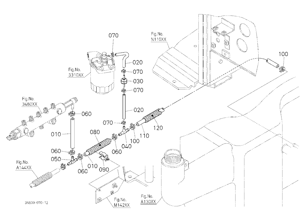 Fuel Pipe 2 (Front) [New]
