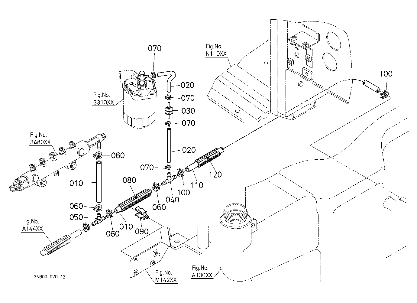Fuel Pipe 2 (Front) [New]
