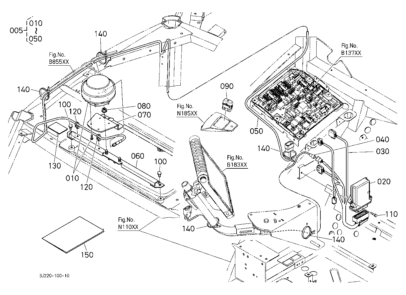 Anntena Kit (Auto Steer Dgps/Without Rtk) (W/G No.