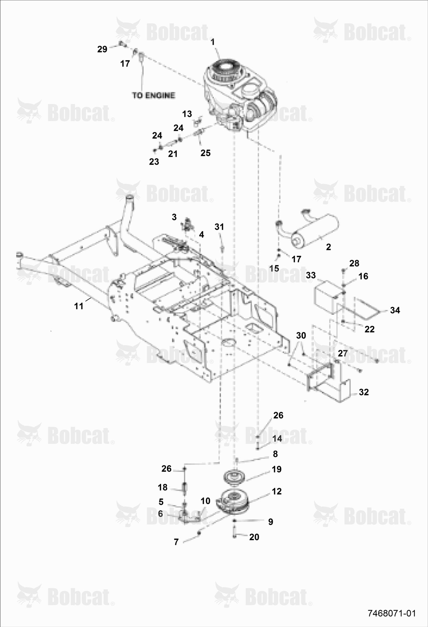 FRAME-ENGINE Clutch ASSY