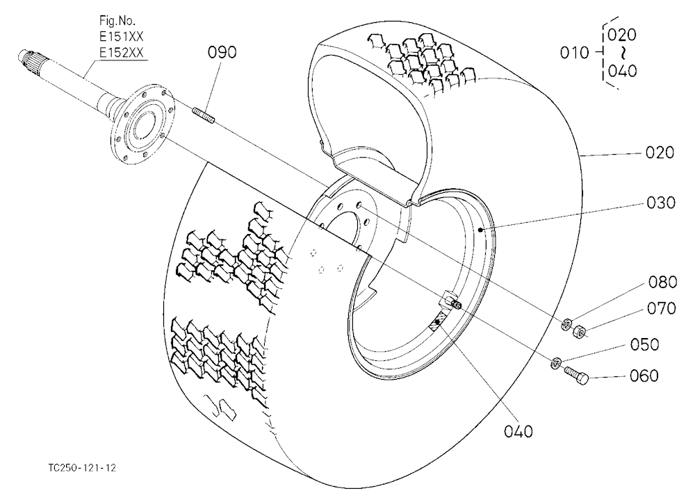 Rear Wheel (44*18-20)