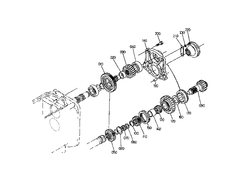 Hi-Lo Shift Gear Shaft