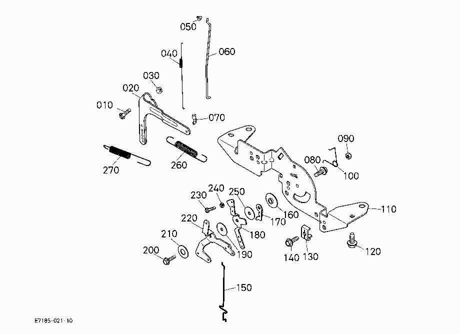 SPEED CONTROL PLATE (T2380A S.No.>=20954)