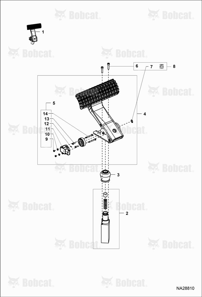 Pedal Service Brake 50B