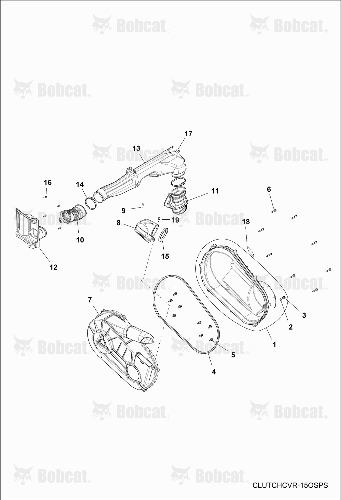 Drive TRAIN, Clutch Cover & Ducting