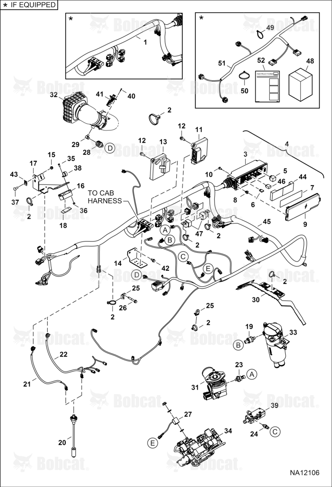 Engine Electrical Circuitry (Frame Harness & Filter Sensors) ALNW11001 - ALNW13718