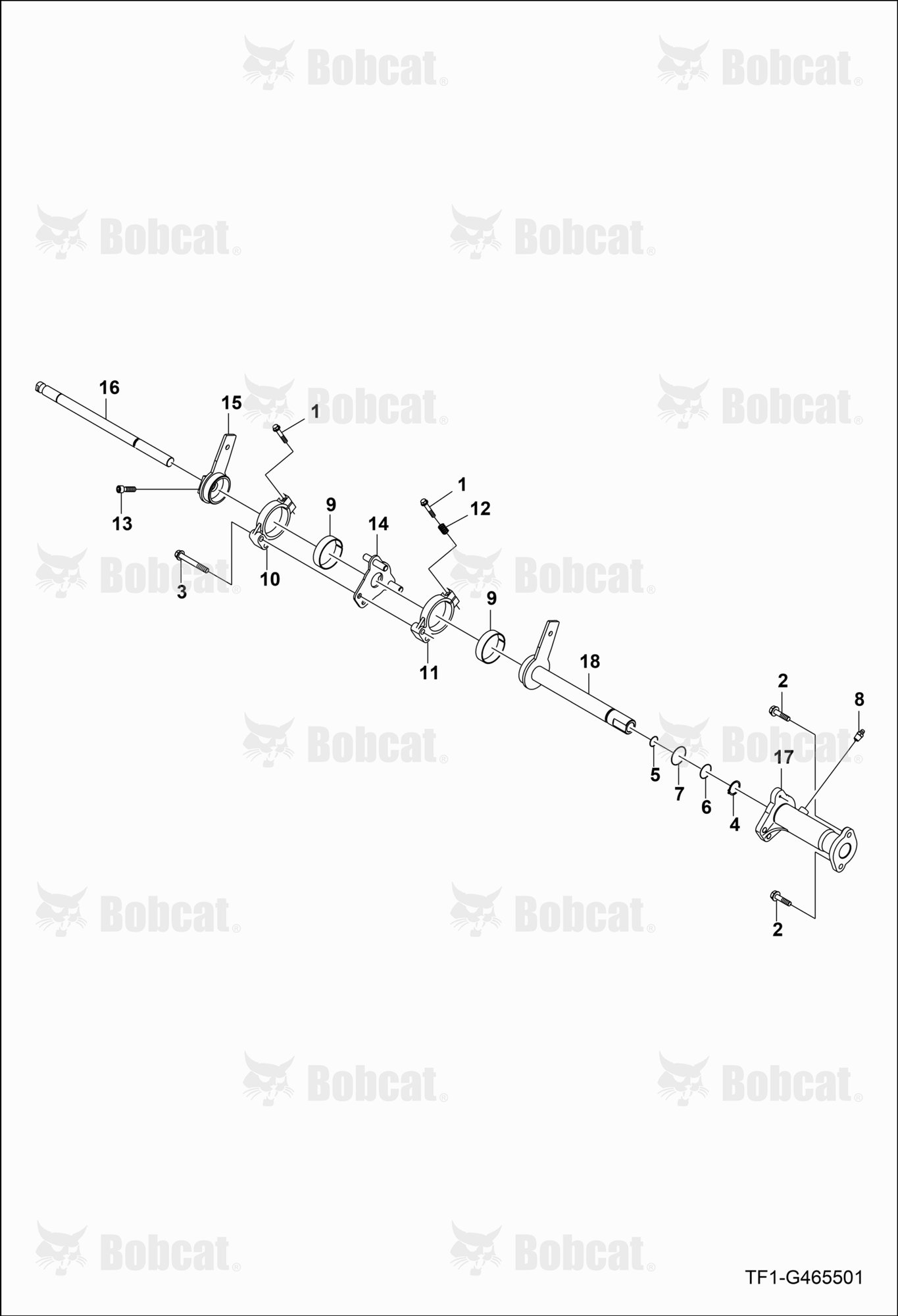 Hydraulic System Group (Lever Shaft)