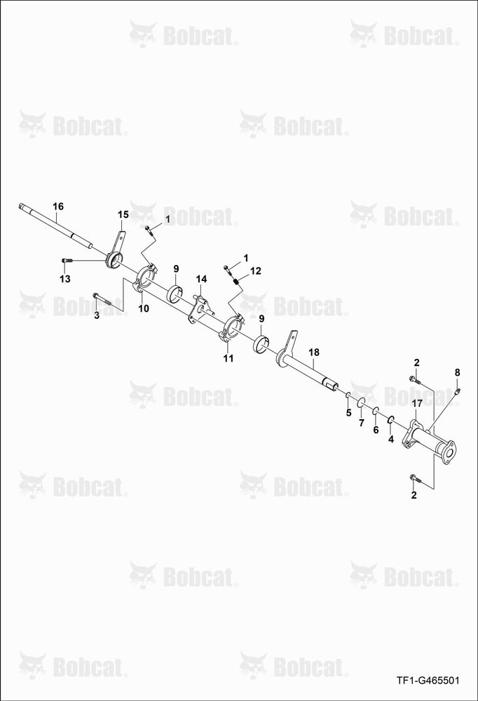 Hydraulic System Group (Lever Shaft)