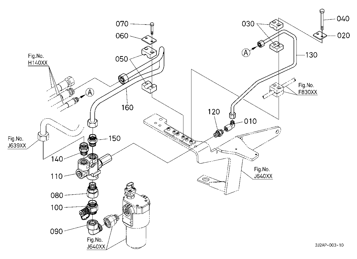 Hydraulic Oil Line (Steering Valve) [W/O Hydraulic