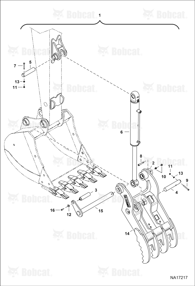 Clamp (E145) (HT065DM) (14T-900-5T) (Factory Option Only) B4YR00101 & Above