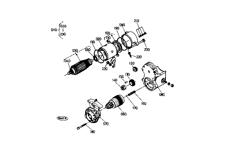 Starter (Component Parts)(Not For Reman Unit)