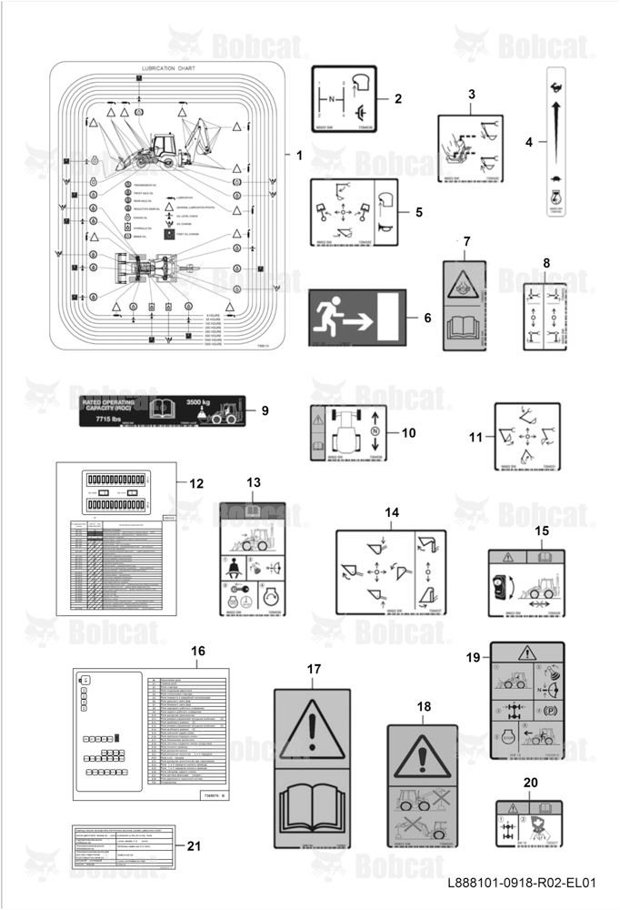 Decals (INSIDE)  B4U311037 & Above
