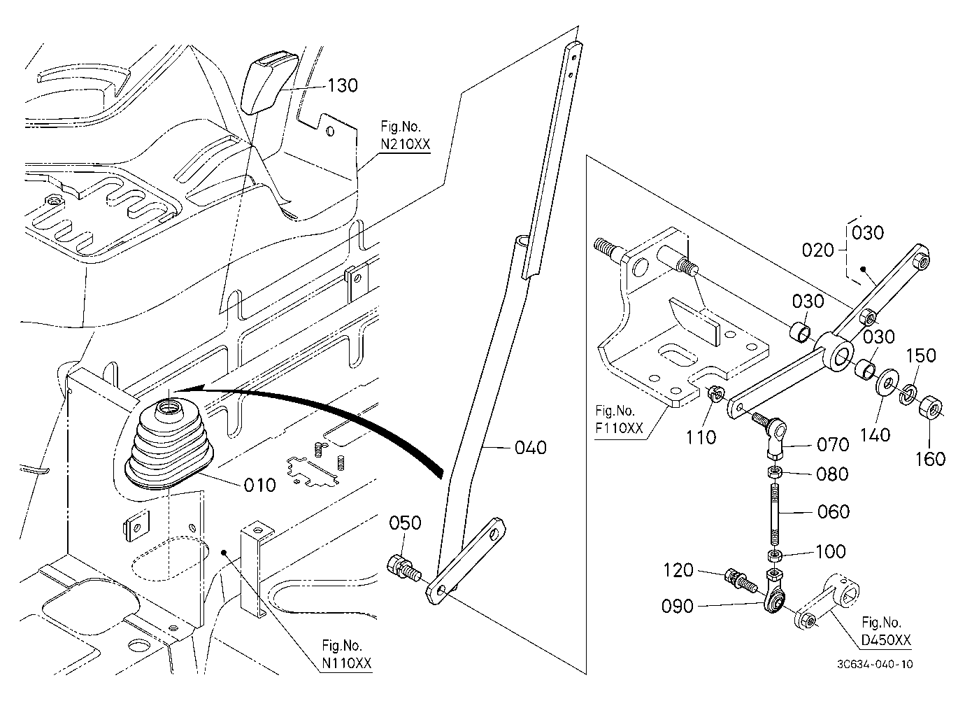Range And Creep Gear Shift Lever