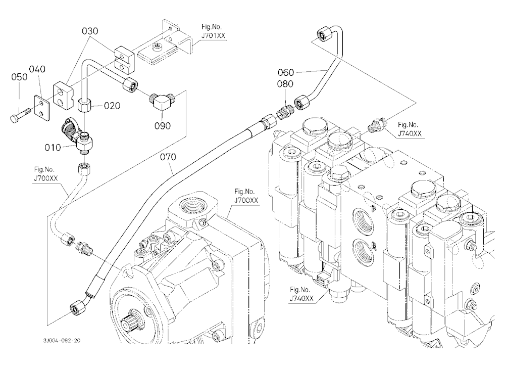 Hydraulic Oil Line (Axial Pump To Remote Control V