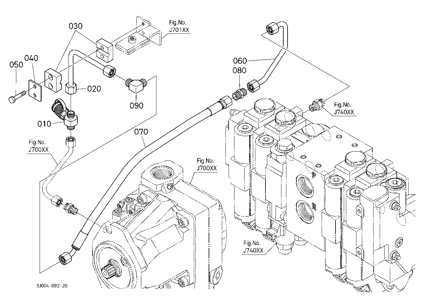Hydraulic Oil Line (Axial Pump To Remote Control V