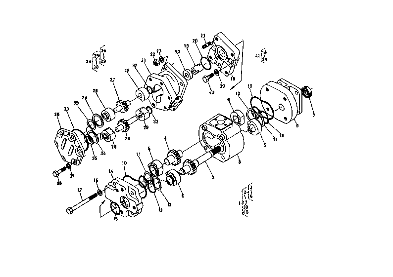 Oil Hydraulic Pump Section Parts