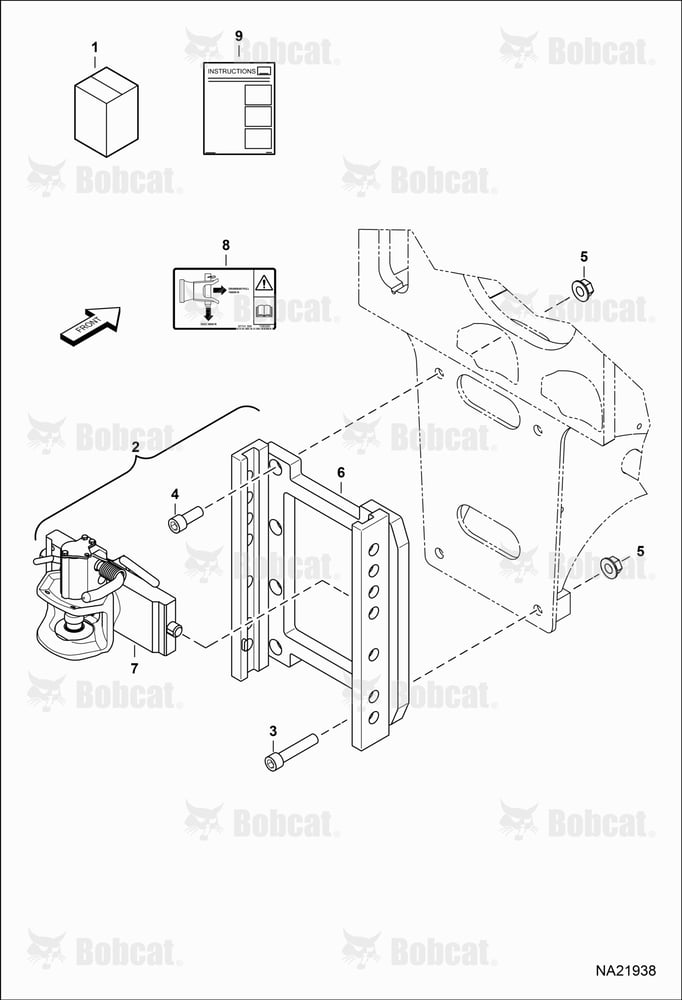 Rear Hitch Kit (Adjustable) (Automatic Lock)