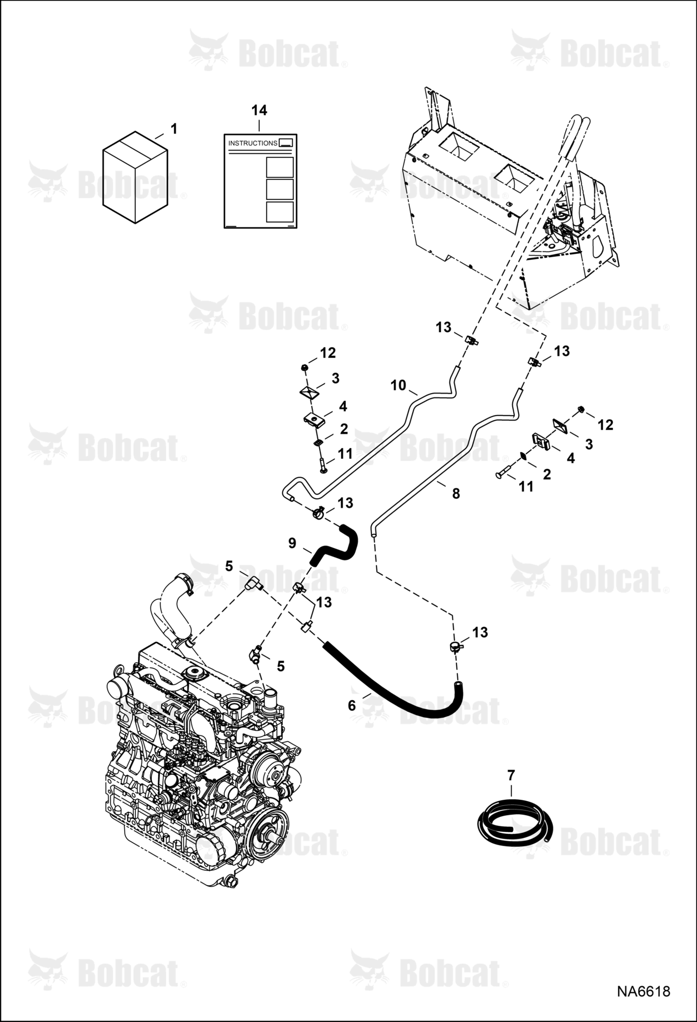 Heater & A/C (Heater Plumbing Kit)  AZN811001 - AZN811173