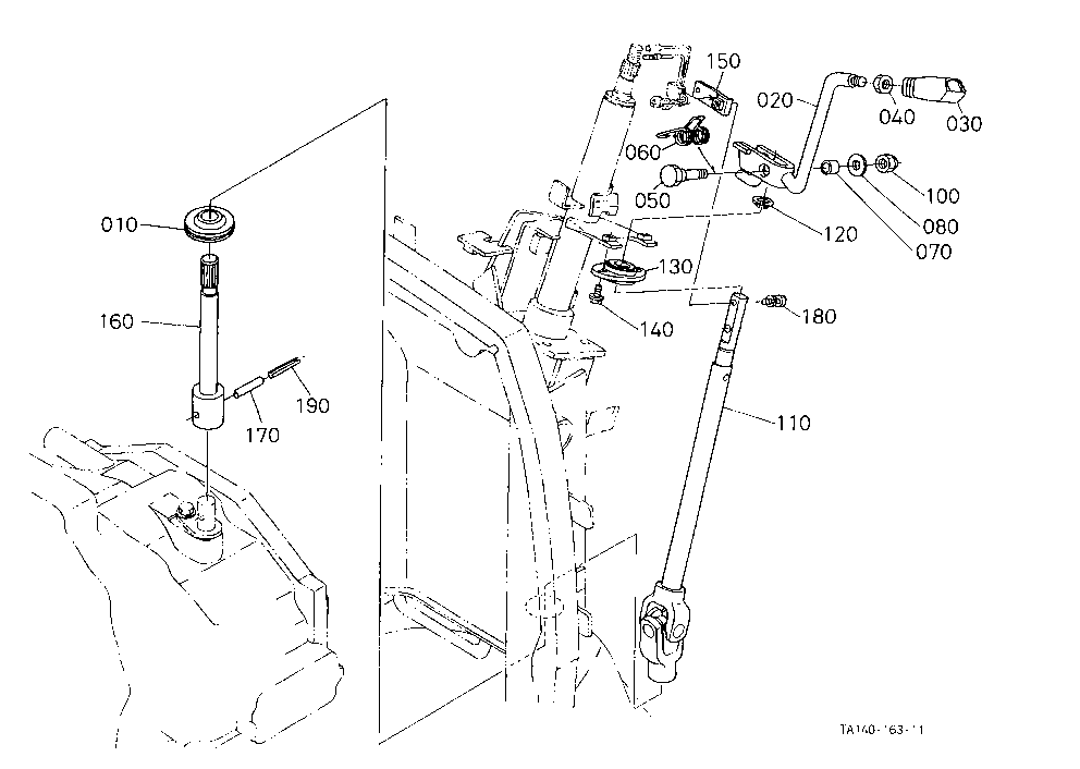 Shuttle Shift Lever [Except Hst Type] [Rops Type]