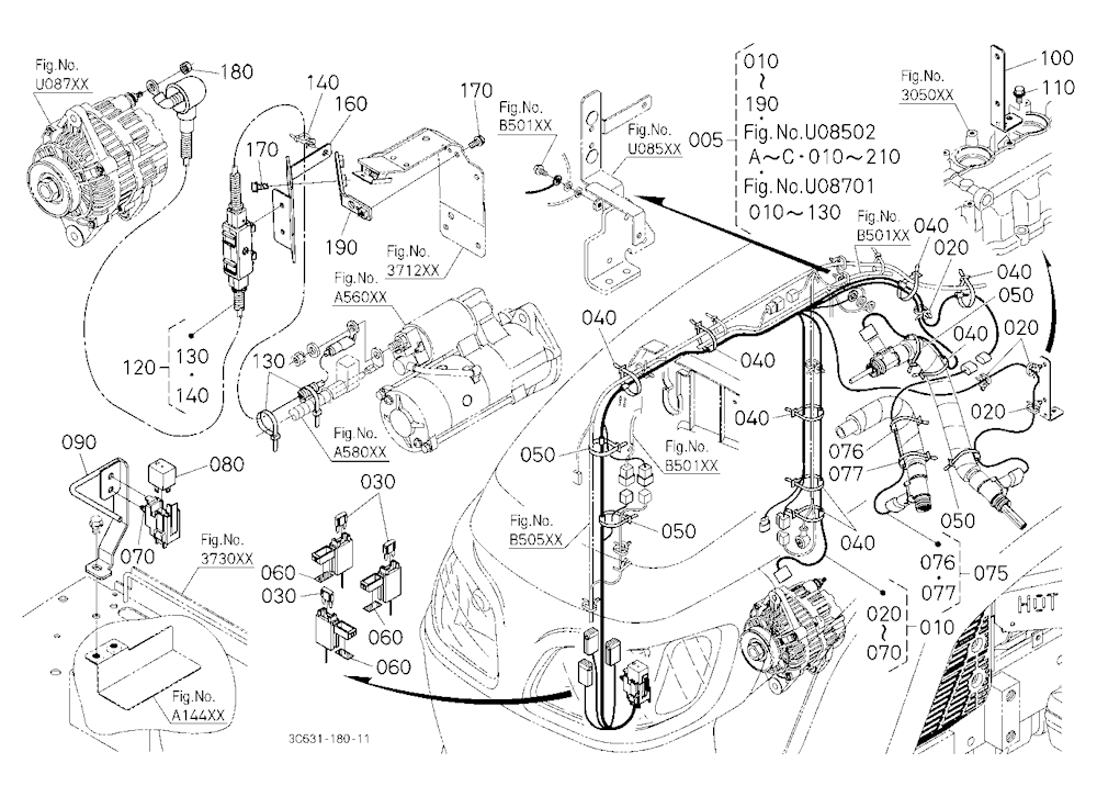 Heater Kit (Alternator/Electrical Wiring) [Option]