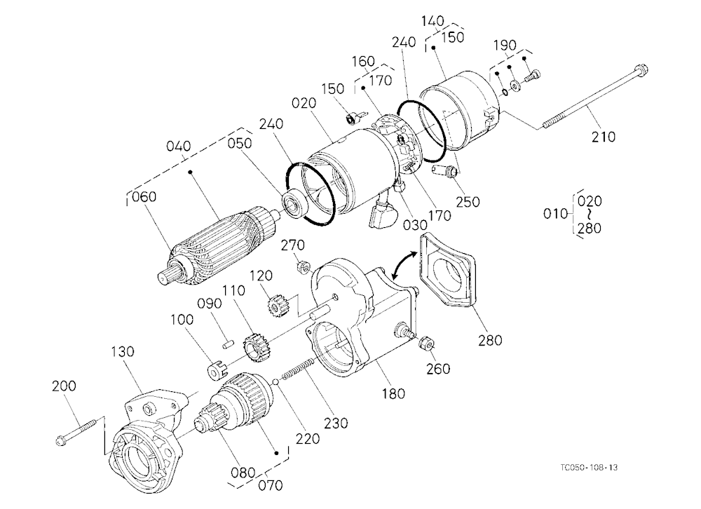 Starter [Component Parts](Not For Reman Unit)