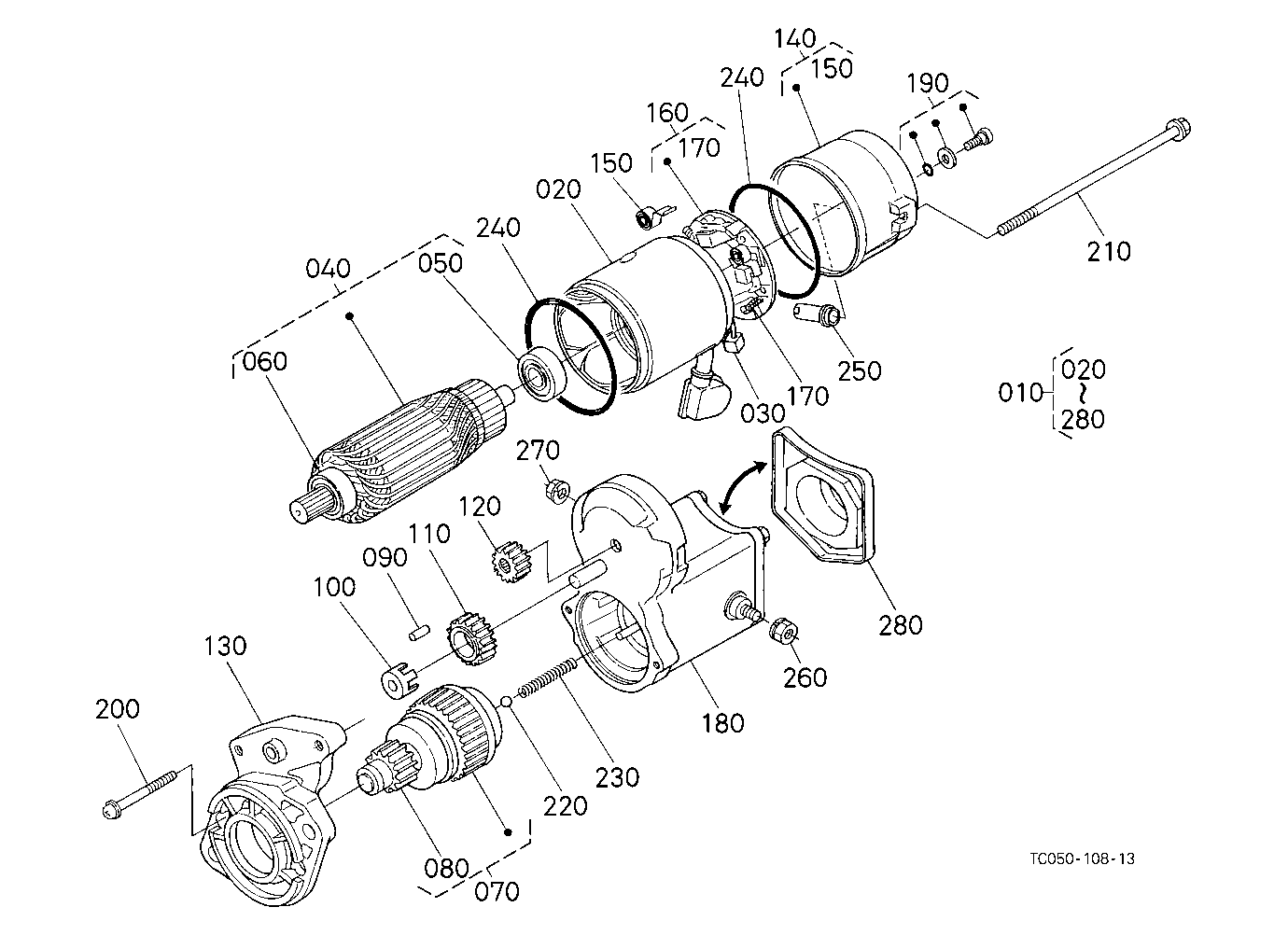 Starter [Component Parts](Not For Reman Unit)