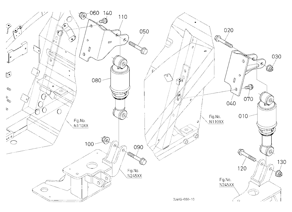 Rear Damper [With Rear Suspension (Spring)]