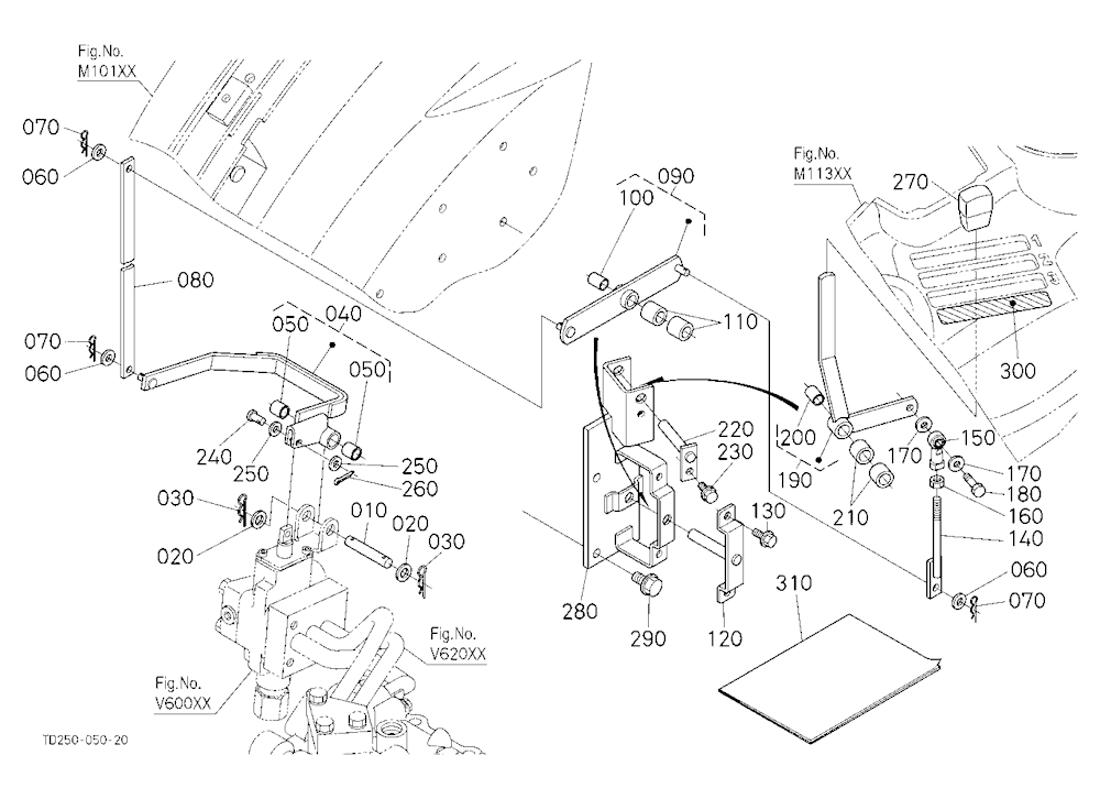 Auxiliary Control Valve Lever (1St)(W/G No.L8346A)