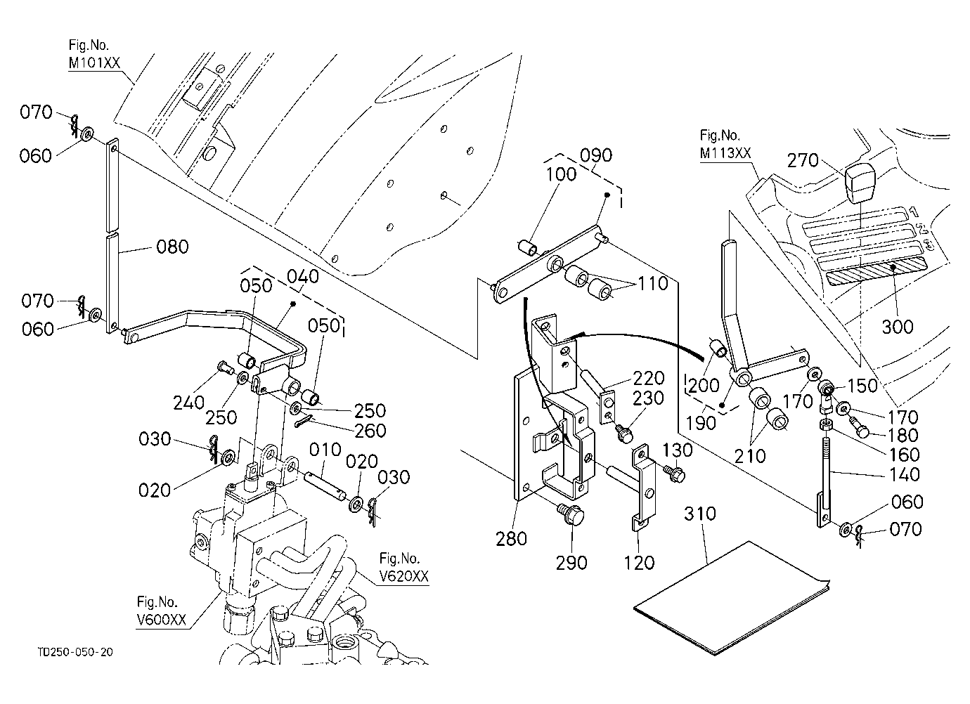 Auxiliary Control Valve Lever (1St)(W/G No.L8346A)