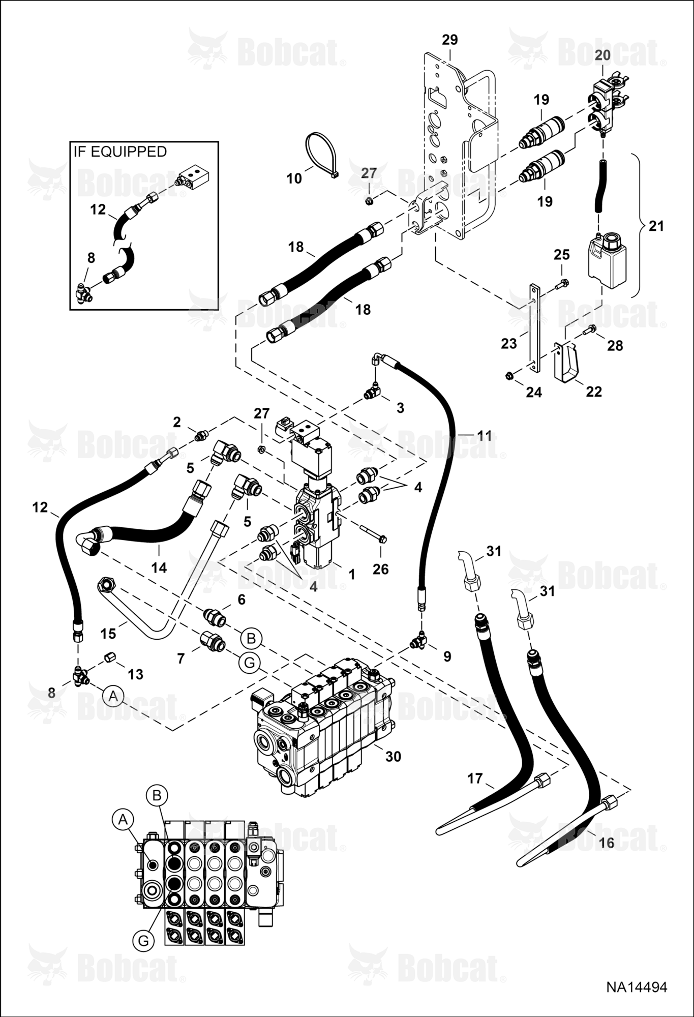 Rear Hydraulics (Auxiliary)  B3ZS16001 & Above, B3ZT16001 & Above