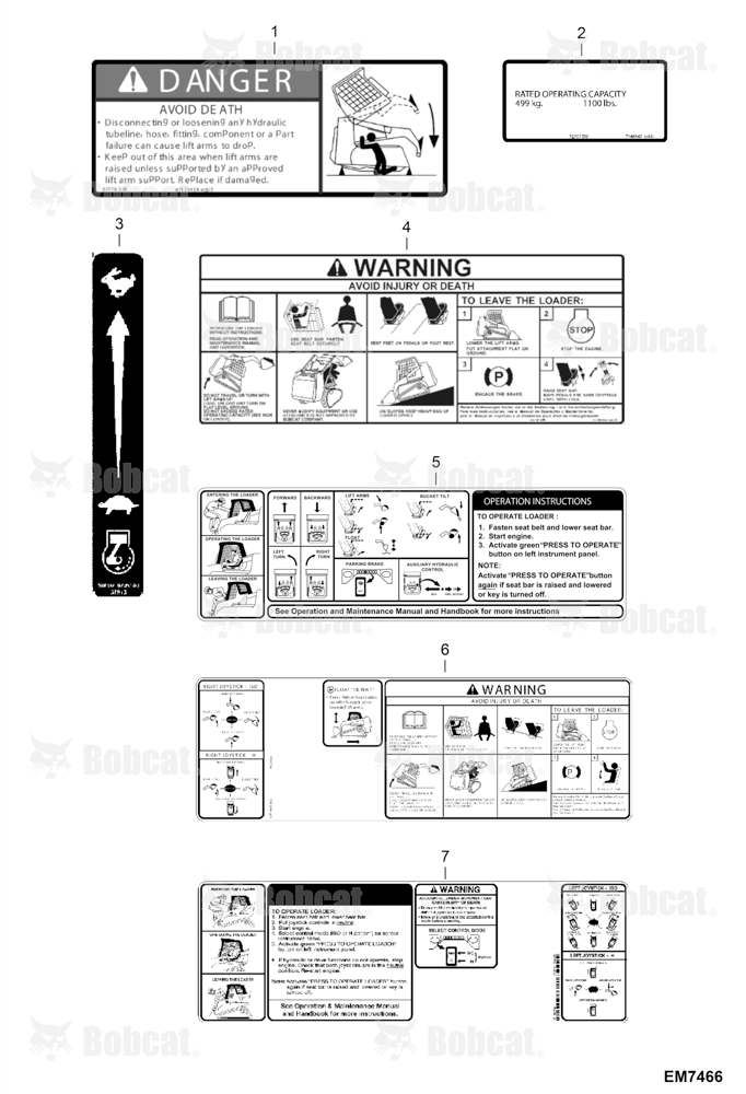 Decals (Inside) AE0J11001 & Above