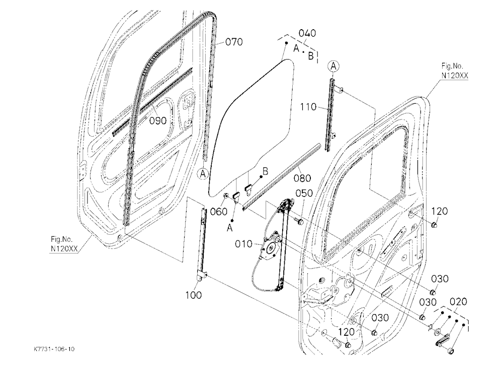 Door Glass (Rh)