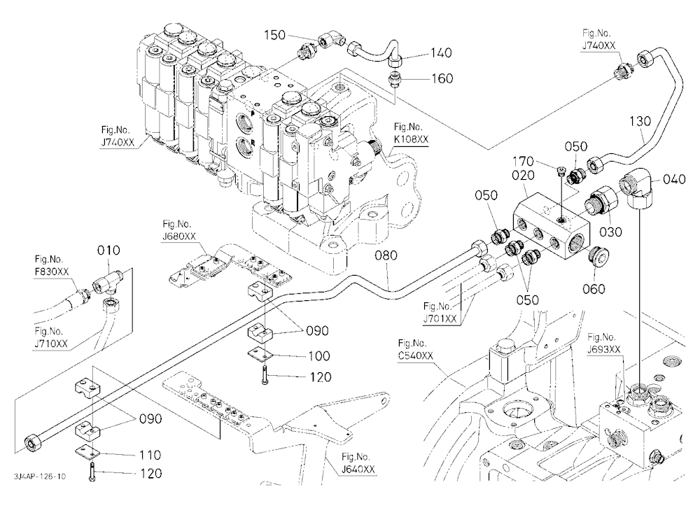 Hydraulic Oil Line (Brake Pipe To Remote Control V