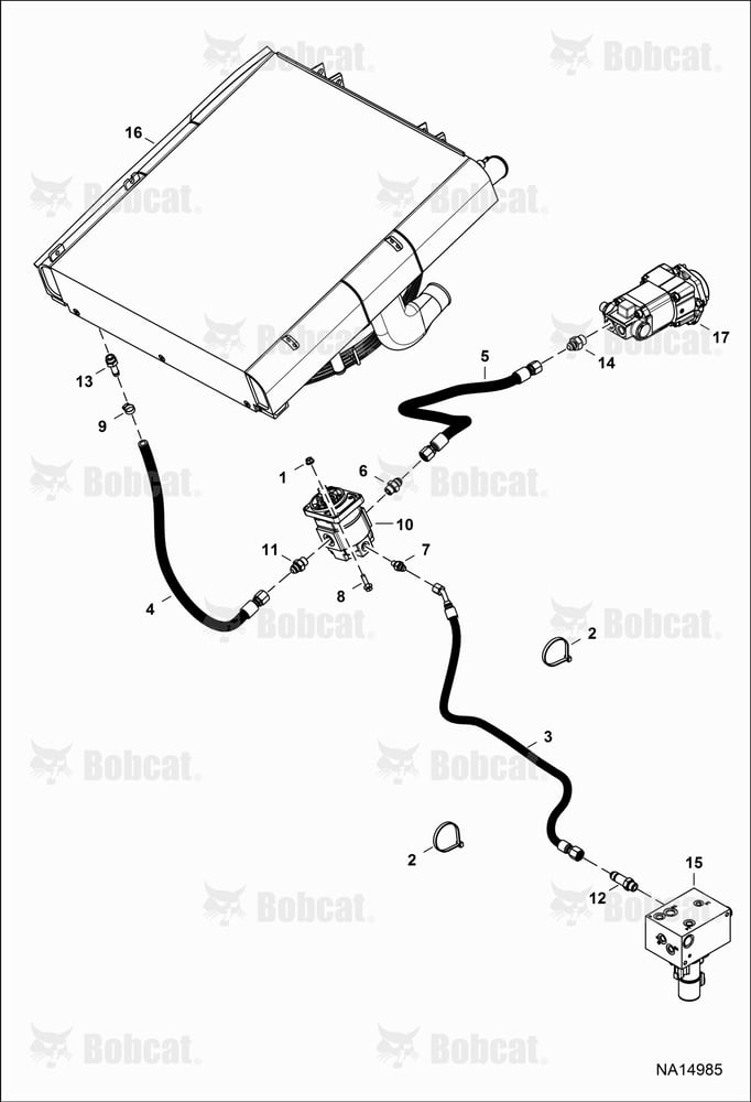 Hydraulic Circuitry (Fan Motor) (Non-reversible)