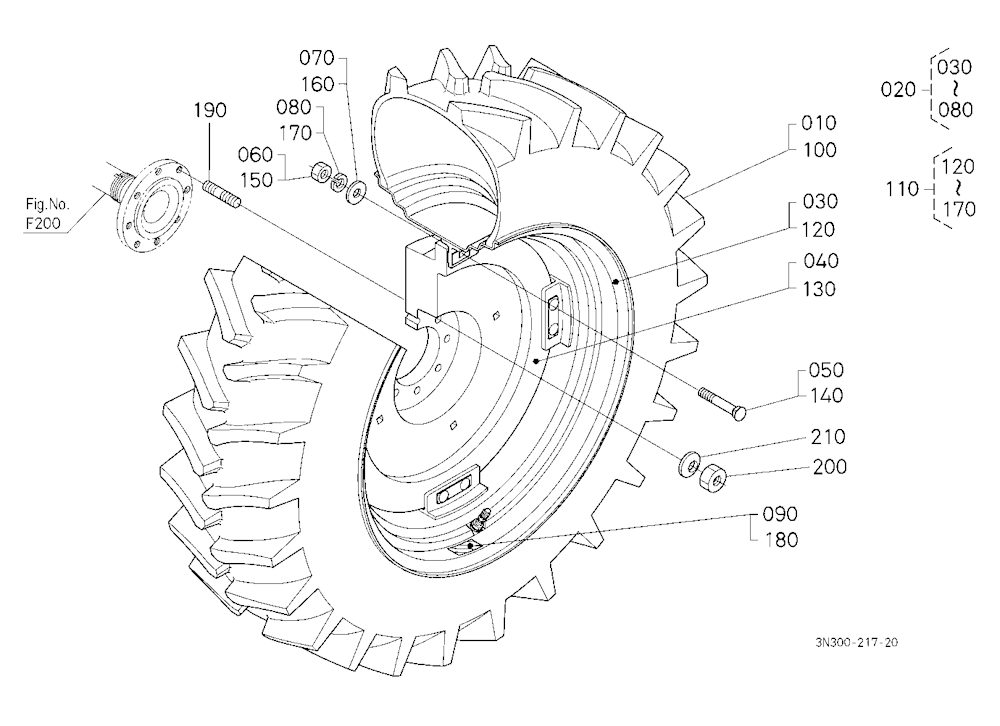 Rear Wheel (18.4R34)