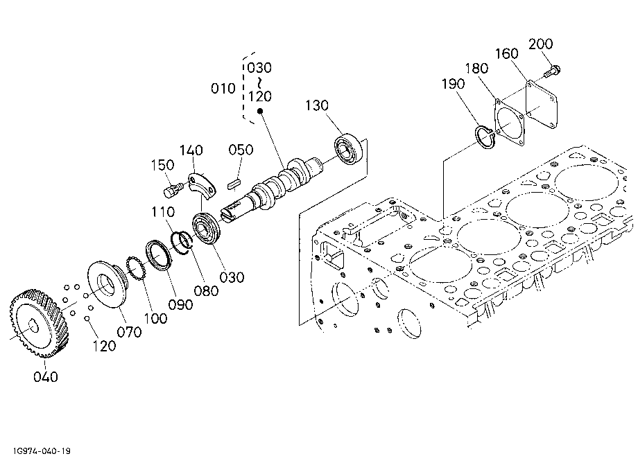 Fuel Camshaft And Governor Shaft