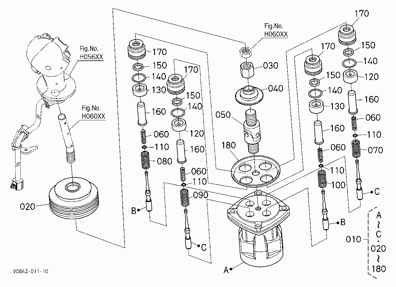 PILOT VALVE (RH) [HIGH FLOW] [COMPONENT PARTS]