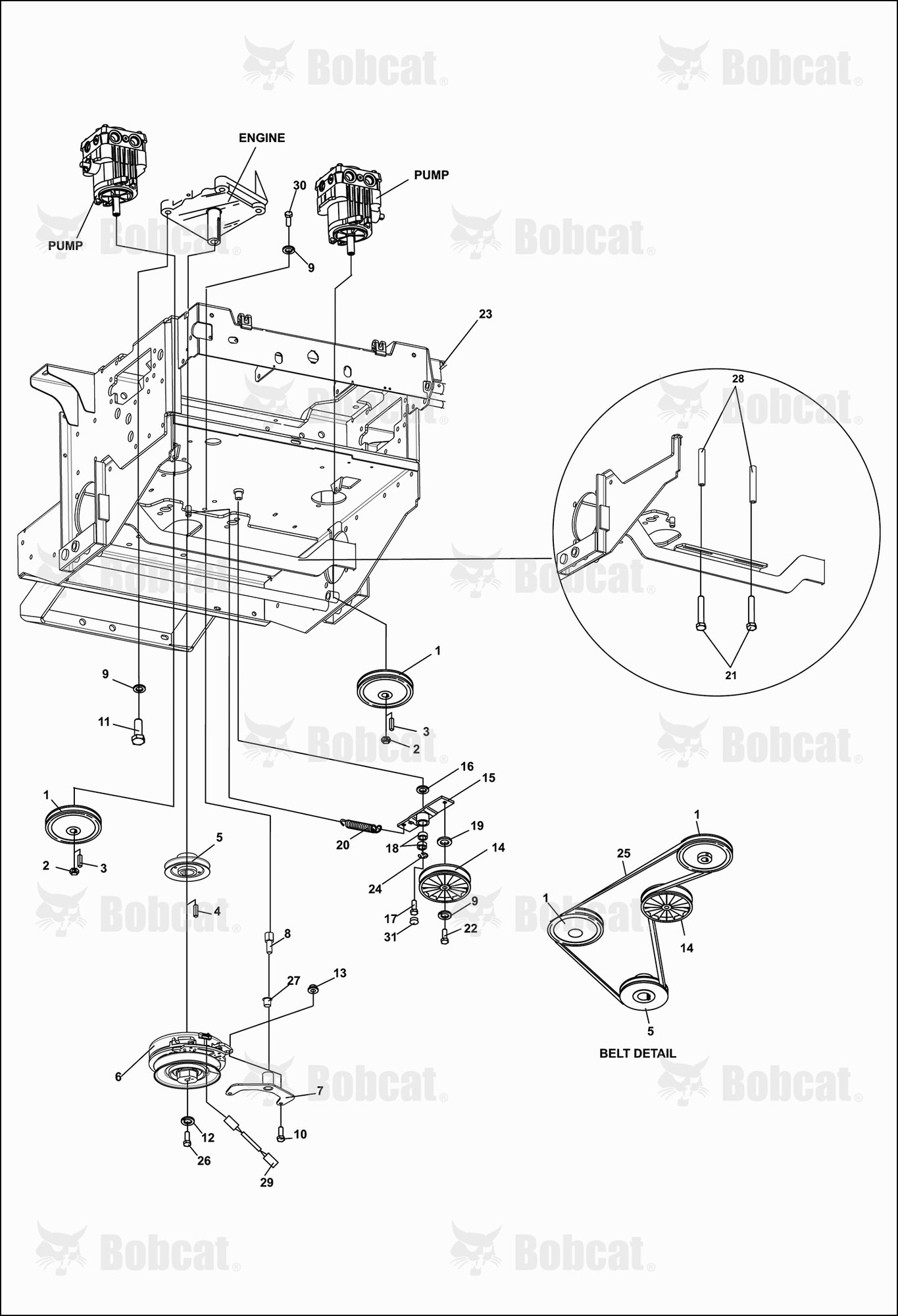 Lower Engine Deck ASSY