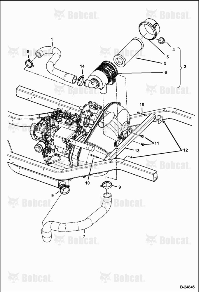 Intake Duct & Air Box ASSY (Diesel)